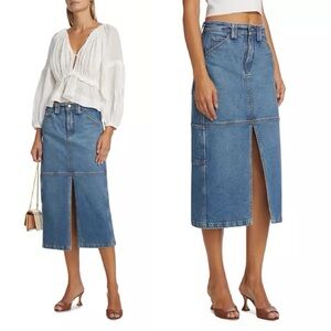 A.L.C. Alden Denim Midi Skirt